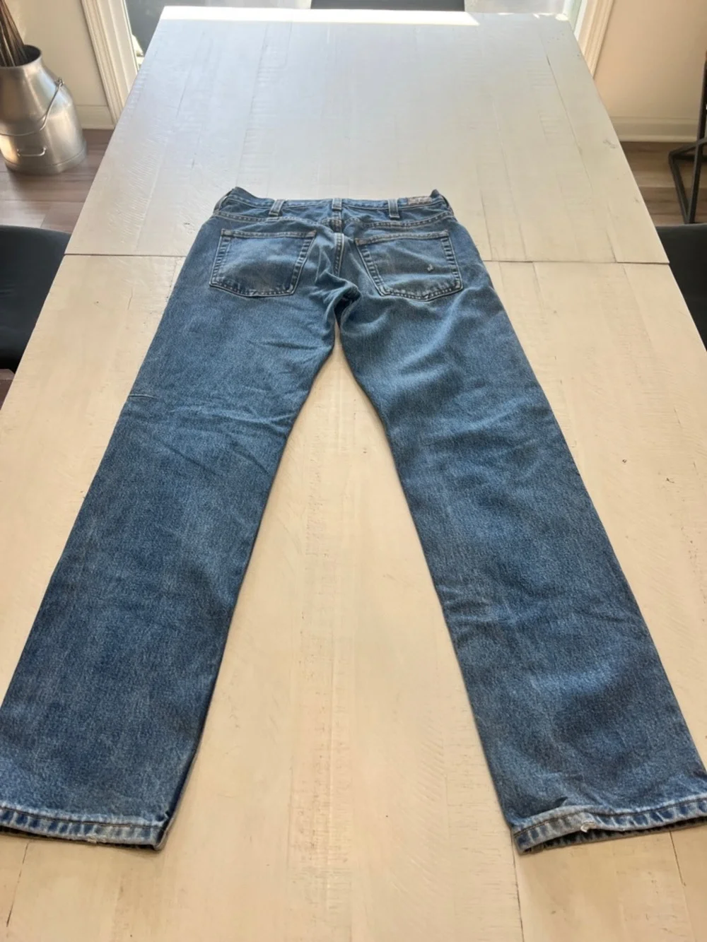 All American Clothing Co. Men's 32x32 Blue Relaxed fit Straight Jeans